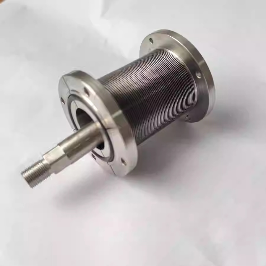 Vacuum valve core disc type welded bellows non-standard customized with shaft stacked disc valve stem telescopic pipe